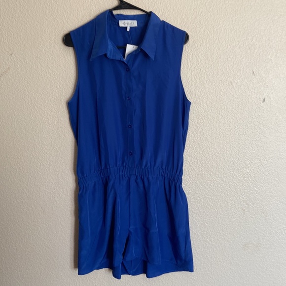 NWT Wayf royal blue collard romper - Picture 3 of 8